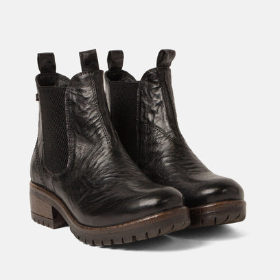 Ria Women's Leather Chelsea Boots Black