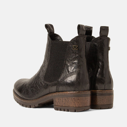 Ria Women's Leather Chelsea Boots Black