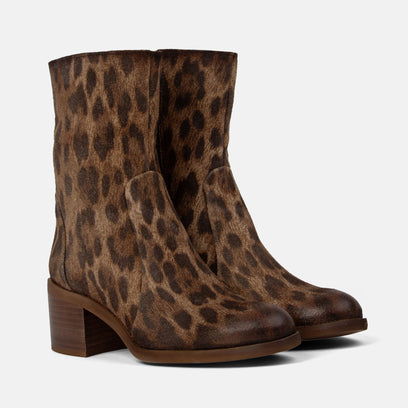 Chiki Women's Leather Ankle Boots Brown