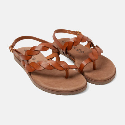 Nilda Women's Sandals Leather Tan