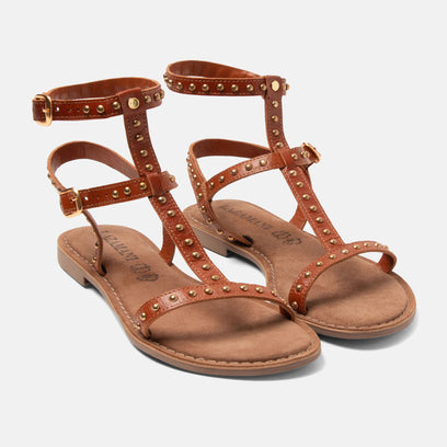 Olinda Women's Sandals Leather Tan