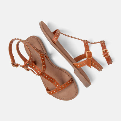 Olinda Women's Sandals Leather Tan