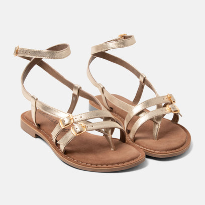 Salma Women's Sandals Leather Gold