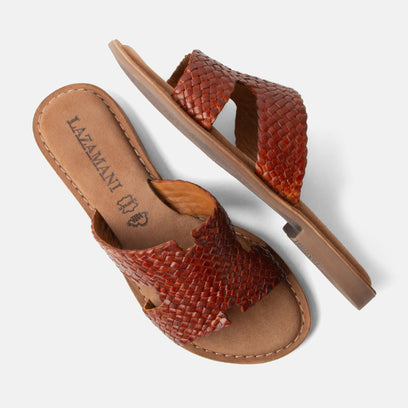 Flor Women's Slippers Leather Tan