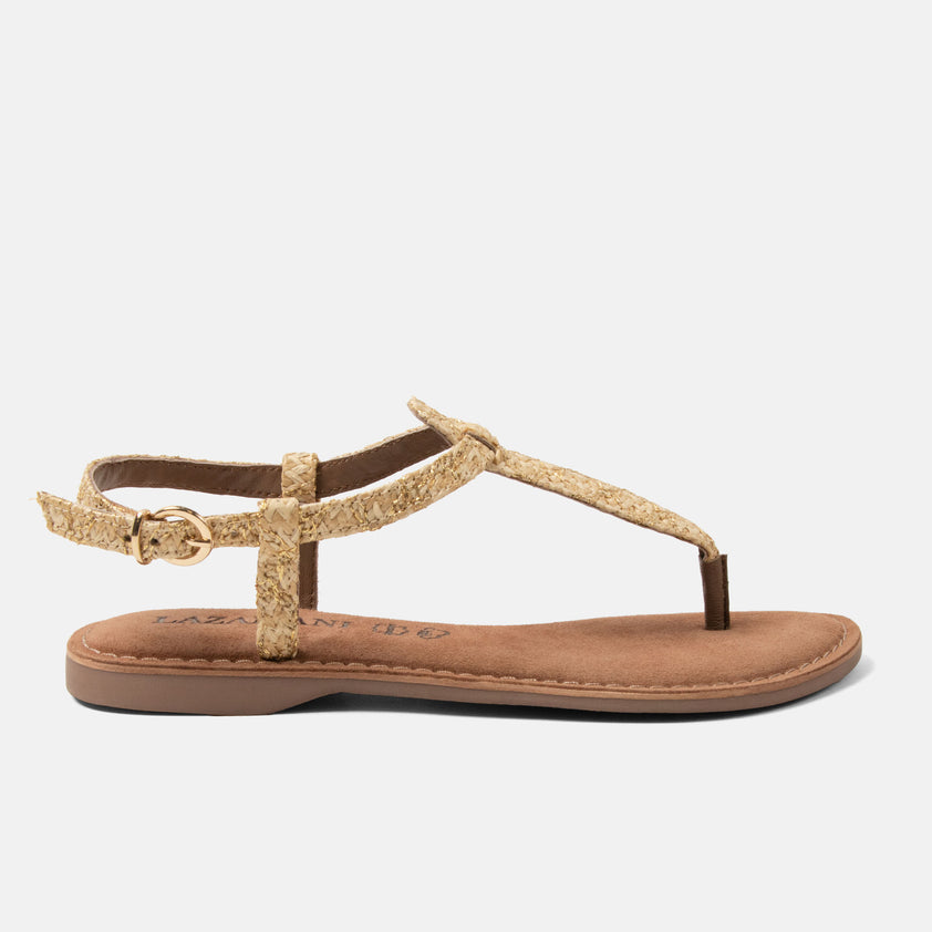 Dia Women's Sandals Raffia Gold