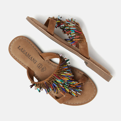 Freya Women's Suede Slippers Tan