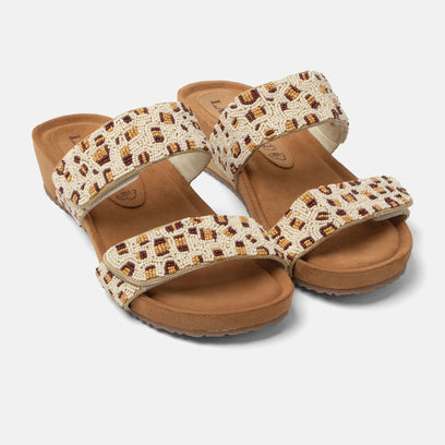 Ellie Women's Leather Slippers Offwhite