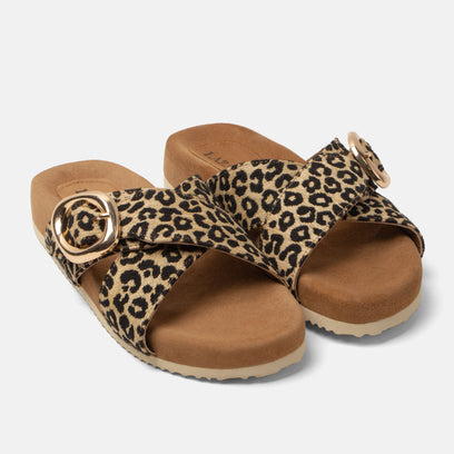 Kaja Women's Slippers Leopard