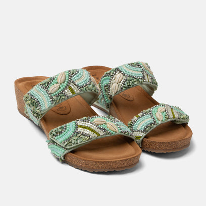 Dagmar Women's Slippers Leather Mint