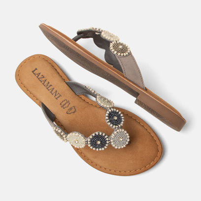 Loua Women's Suede Slippers Grey