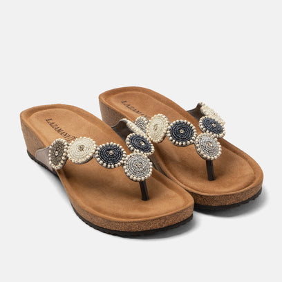 Mare Women's Suede Slippers Grey