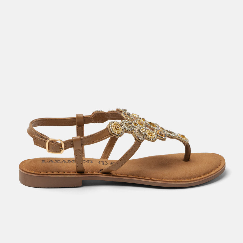 Sandali in Pelle Donna Dante Beige