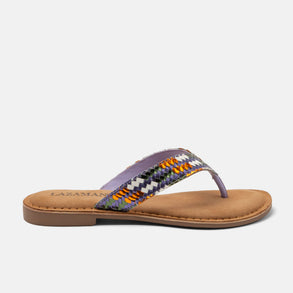 Tess Women's Leather Slippers Lilac Tess Women's Leather Slippers Lilac