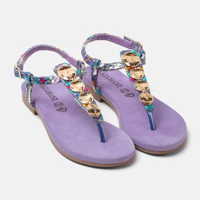 Lynn Women's Leather Sandals Lilac