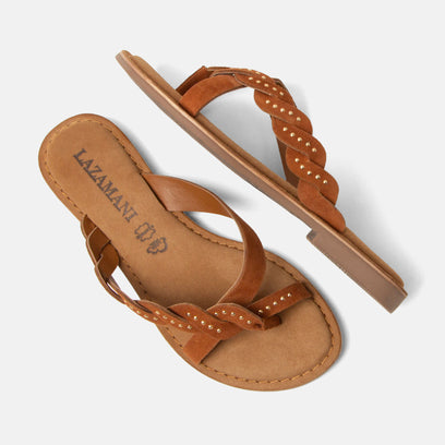 Lena Women's Suede Slippers Tan
