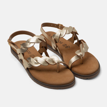 Jona Women's Sandals Leather Gold