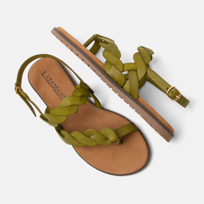 Jona Women's Sandals Leather Green