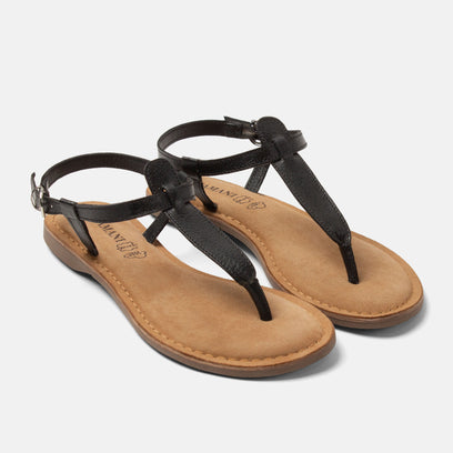 Imme Women's Leather Sandals Black