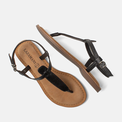 Imme Women's Leather Sandals Black