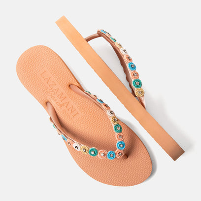 Mallorca Beach Women's Flip Flops Peach
