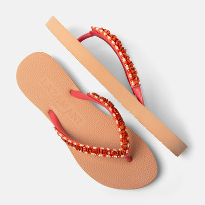 Palma Beach Women's Flip Flops Coral