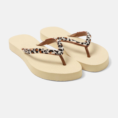 Lanzarote Beach Women's Flip Flops Dalmation