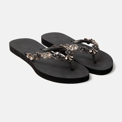Menorca Beach Women's Flip Flops Black