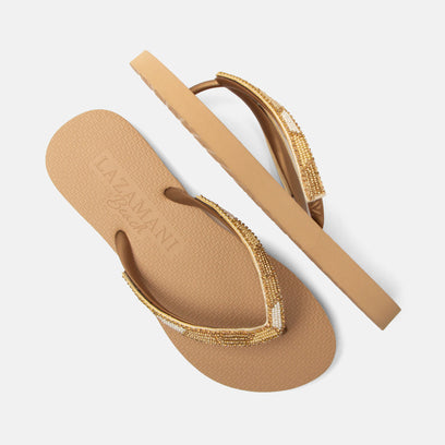Fraser Beach Women's Flip Flops Beige
