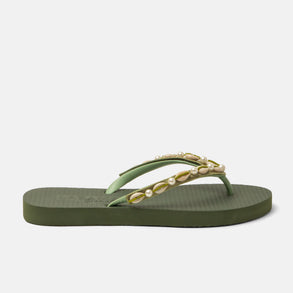Whitesundays Beach Women's Flip Flops Green Whitesundays Beach Women's Flip Flops Green
