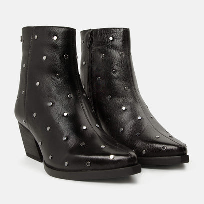 Claire Women's Leather Ankle Boots Black