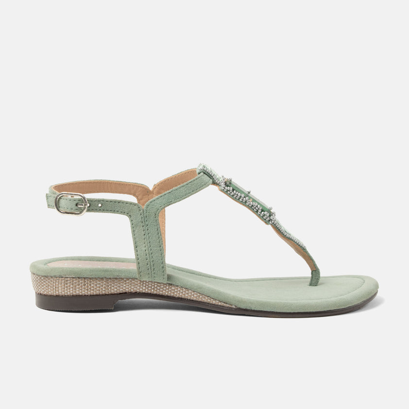Brienda Women's Sandals Suede Sage