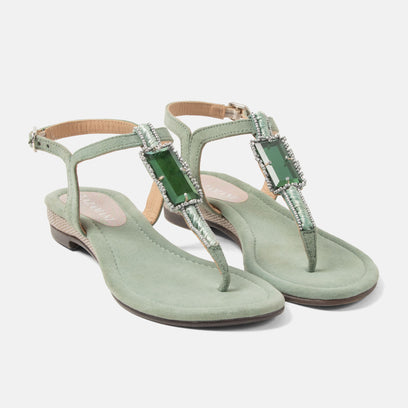 Brienda Women's Sandals Suede Sage