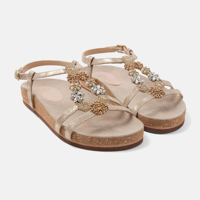 Fonda Women's Sandals Leather Biscuit