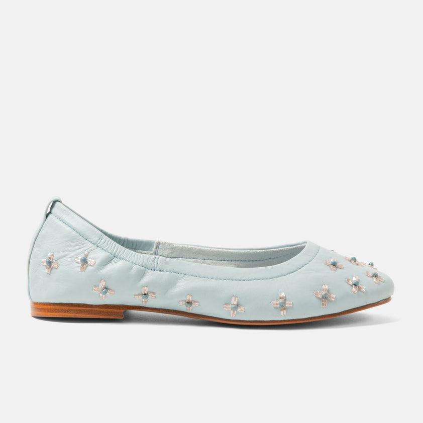 Gracia Women's Ballerinas Leather Blue