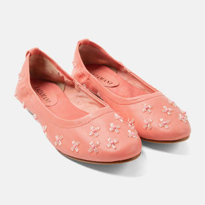 Gracia Women's Ballerinas Leather Coral