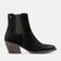 Annie Women's Suede Ankle Boots Chelsea Black