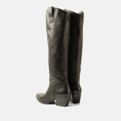 Adaline Women's Leather Boots Black