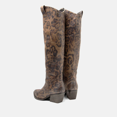 Adaline Women's Leather Boots Fango/Leo