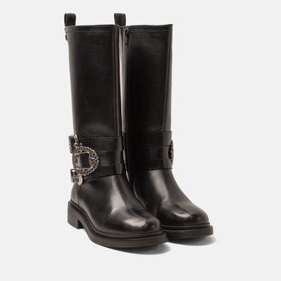 Clover Women's Leather Boot Black