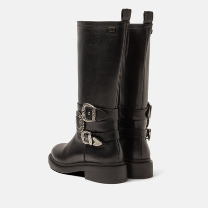 Clover Women's Leather Boot Black