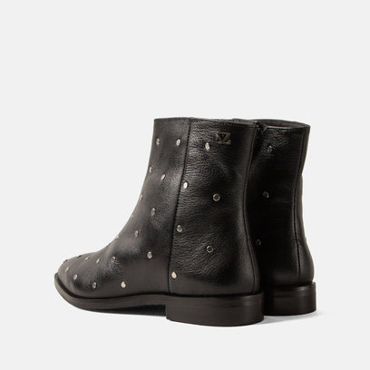 Dana Women's Leather Ankle Boots Black