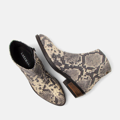 Beverly Women's Leather Ankle Boots Offwhite