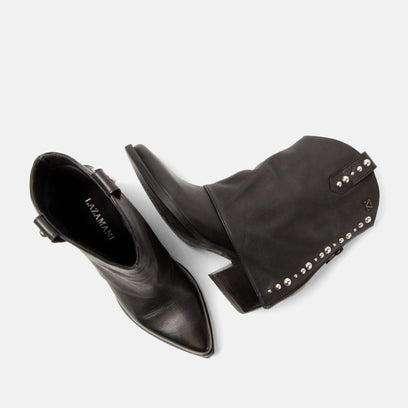 Yara Women's Leather Sleeve Boots Black