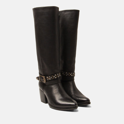 Jet Women's Leather Boots Black