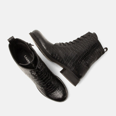 Nella Women's Lace-up Boots Black