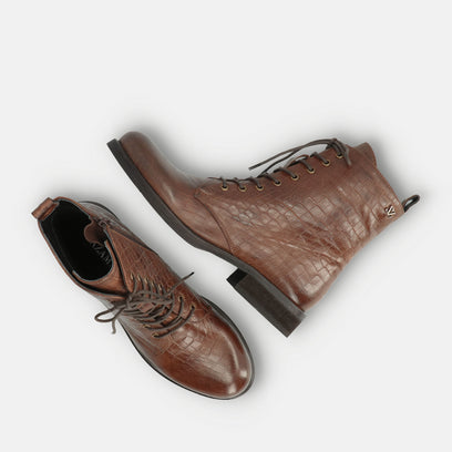 Nella Women's Lace-up Boots Brown