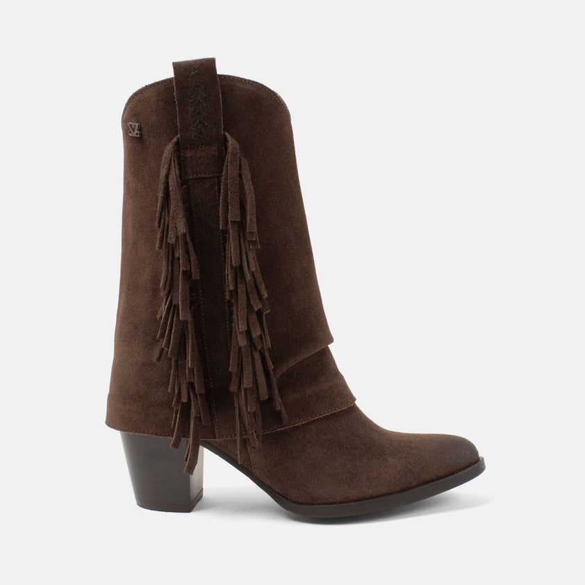Emi Women's Suede Boots Brown