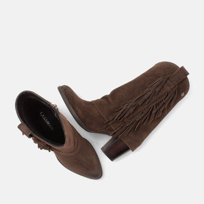 Emi Women's Suede Boots Brown