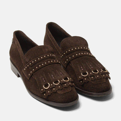 Suus Women's Suede Loafers Brown