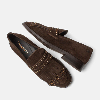 Suus Women's Suede Loafers Brown